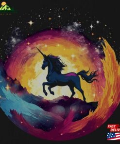 Unicorn In Space Shirt Unisex Graphic Tee Movie Sweatshirt