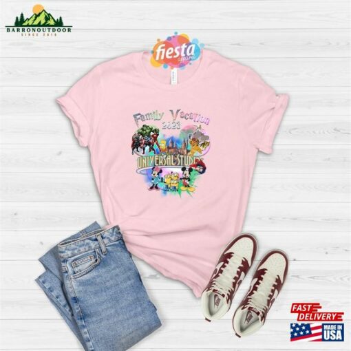 Universal Studios Family Vacation 2023 T-Shirt Summer Shirt Movie Characters Sweatshirt Classic