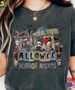 Universal Studios Halloween Horror Nights Png File Scary Movie Digital Download T-Shirt Unisex