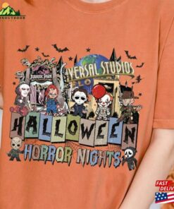 Universal Studios Halloween Horror Nights Png File Scary Movie Digital Download Unisex Hoodie