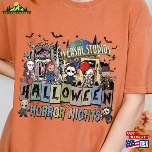 Universal Studios Halloween Horror Nights Png File Scary Movie Digital Download Unisex Hoodie