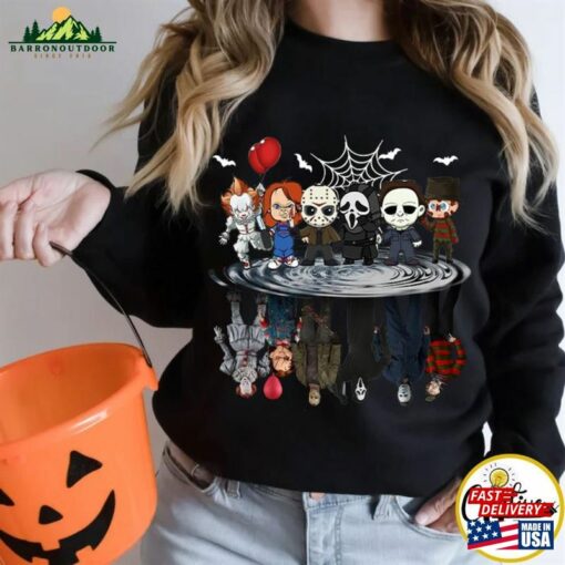 Universal Studios Halloween Horror Nights Shirt Scary Movie Characters Family Party 2023 Sweatshirt Unisex