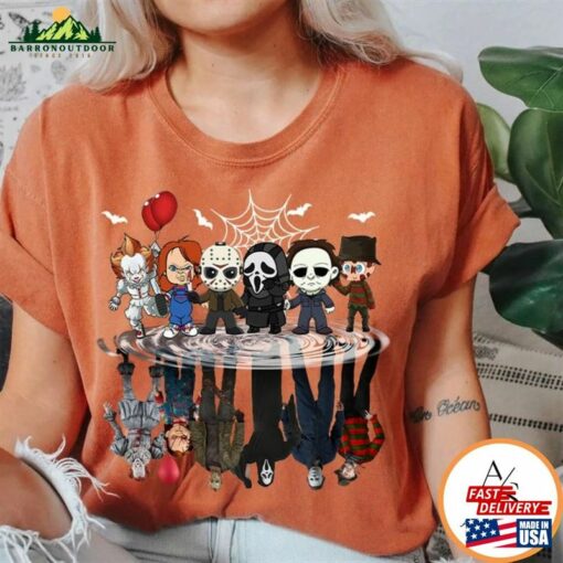 Universal Studios Halloween Horror Nights Shirt Scary Movie Characters Family Party 2023 Unisex Sweatshirt