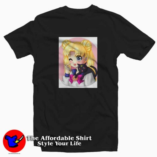 Usagi and Luna Sailor Moon Unisex T-shirt On Sale