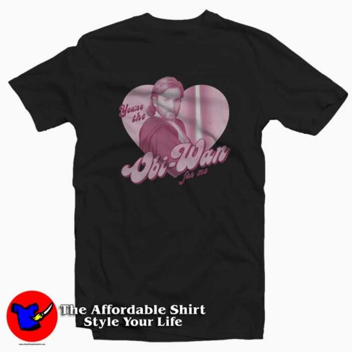 Valentines Obi-Wan For Me Heart Graphic T-Shirt On Sale