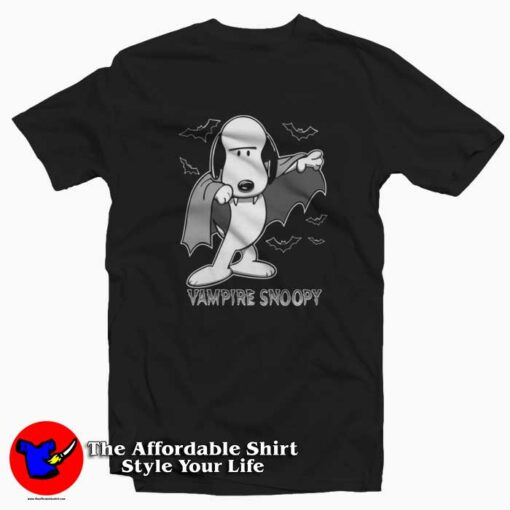 Vampire Snoopy Scary Halloween Night T-shirt On Sale