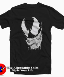 Venom Black White We Are Venom Face T shirt On Sale 1