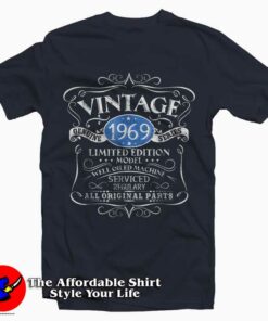 Vintage 1969 50th Birthday All Original Parts Gift T Shirt 1
