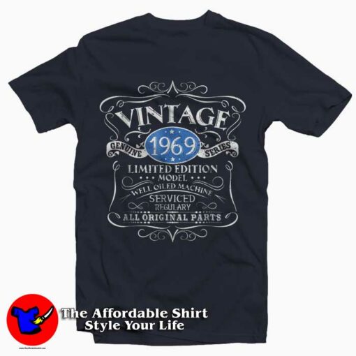 Vintage 1969 50th Birthday All Original Parts Gift T-Shirt