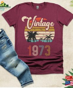 Vintage 1973 50Th Birthday T-Shirt Gift For Men Husband Tee Unisex Vintage 1973 50Th Birthday T-Shirt Gift For Men Husband Tee Unisex
