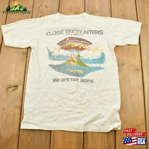 Vintage 1977 Close Encounters Of The Third Kind Movie Promo T-Shirt Tee Made In Usa Sweatshirt