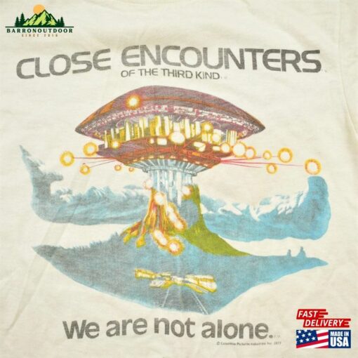 Vintage 1977 Close Encounters Of The Third Kind Movie Promo T-Shirt Tee Made In Usa Sweatshirt