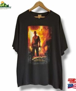 Vintage 1989 Indiana Jones And The Last Crusade Movie Promo T-Shirt Classic Hoodie