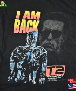 Vintage 1991 Terminator 2 Judgement Day Movie Promo T-Shirt Made In Canada Hoodie Classic