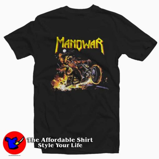 Vintage 1998 Manowar Hell on Stage Tour T-Shirt On Sale