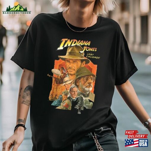 Vintage 90S Indiana Jones Adventure Disneyland 1995 Shirt T-Shirt Disney Movie Tee Hoodie Classic