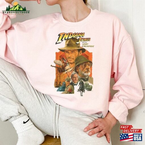 Vintage 90S Indiana Jones Adventure Disneyland 1995 Sweatshirt Hoodie Disney Movie Unisex