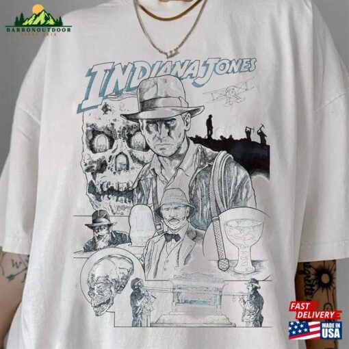 Vintage 90S Indiana Jones Adventure Shirt Disney Movie Classic Sweatshirt