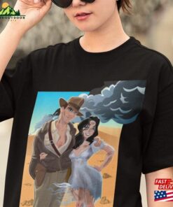 Vintage 90S Indiana Jones And Marion Ark Disneyland 1995 Shirt T-Shirt Disney Movie Tee Hoodie Unisex 2 Vintage 90S Indiana Jones And Marion Ark Disneyland 1995 Shirt T Shirt Disney Movie Tee Hoodie Unisex 3