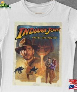 Vintage 90S Indiana Jones And The Fate Of Atlantis 1995 Shirt T-Shirt Disney Movie Tee Classic Vintage 90S Indiana Jones And The Fate Of Atlantis 1995 Shirt T-Shirt Disney Movie Tee Classic