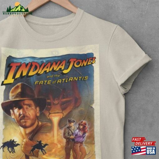 Vintage 90S Indiana Jones And The Fate Of Atlantis 1995 Shirt T-Shirt Disney Movie Tee Classic