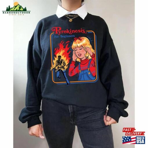 Vintage 90S Pyrokinesis For Beginners Halloween T-Shirt 70S Girls Fun Burn Ball Shirt Classic