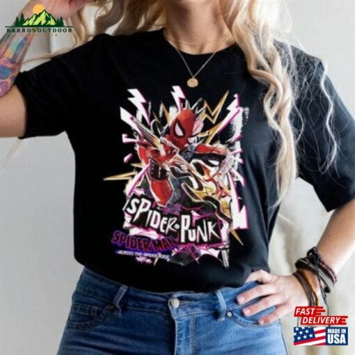 Vintage 90S The Amazing Spider Punk T-Shirt Retro Spiderman Comic Shirt Unisex Sweatshirt