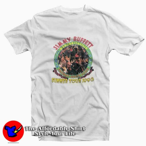 Vintage 90s Jimmy Buffett Bootleg Tour T-shirt On Sale