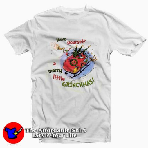 Vintage 90s The Grinch Christmas Unisex T-Shirt On Sale