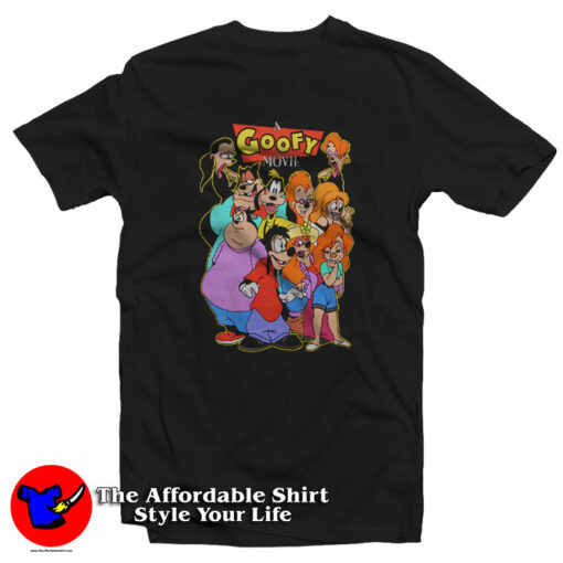 Vintage A Goofy Movie Cast Unisex T-Shirt On Sale