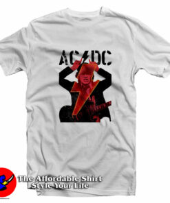 Vintage ACDC Angus Young Devil Horns T-Shirt On Sale Vintage ACDC Angus Young Devil Horns T-Shirt On Sale
