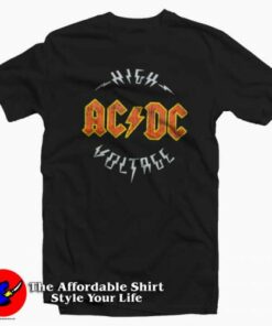 Vintage ACDC High Voltage Unisex T-shirt On Sale