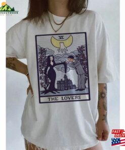 Vintage Addams The Lover Vi Tarot Inspired T-Shirt Family Shirt Horror Movie Classic