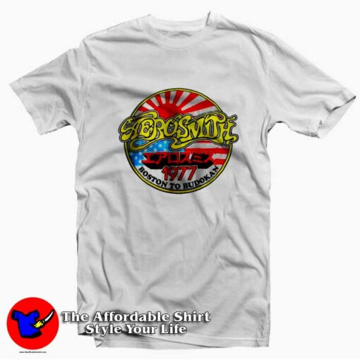 Vintage Aerosmith Boston To Budokan Unisex T-shirt On Sale