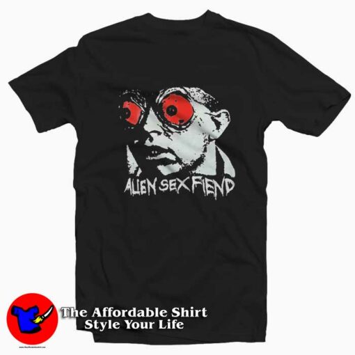 Vintage Alien Sex Fiend Acid Bath Graphic T-Shirt On Sale