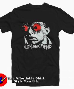 Vintage Alien Sex Fiend Acid Bath Graphic T-Shirt On Sale Vintage Alien Sex Fiend Acid Bath Graphic T-Shirt On Sale