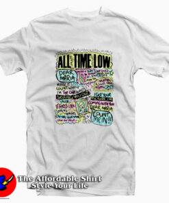 Vintage All Time Low Dear Maria T-shirt On Sale