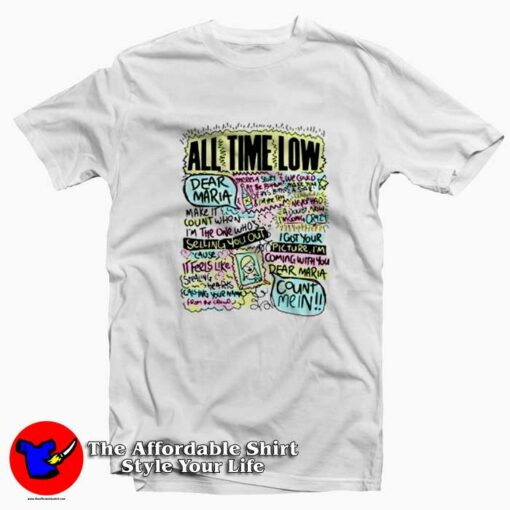 Vintage All Time Low Dear Maria T-shirt On Sale