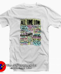 Vintage All Time Low Dear Maria T-shirt On Sale