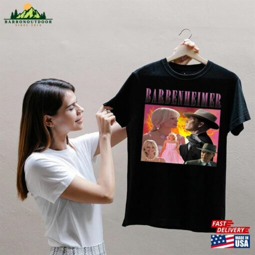 Vintage Barbenheimer 2023 Shirt Barbie X Oppenheimer Funny Movie Hoodie Classic