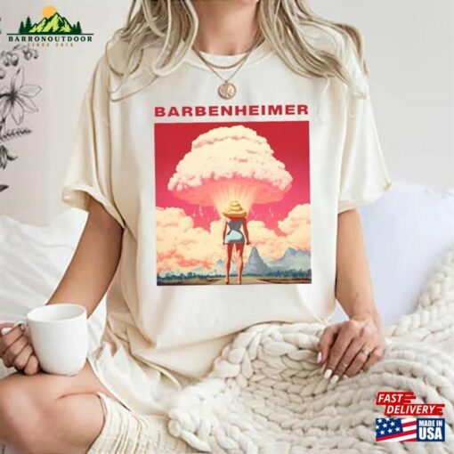 Vintage Barbenheimer I Survived 2023 Shirt Barbieheimer Active Barbie T-Shirt Hoodie Sweatshirt