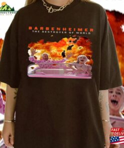Vintage Barbenheimer I Survived 2023 Shirt Barbieheimer Active Funny Movie Hoodie Sweatshirt Unisex