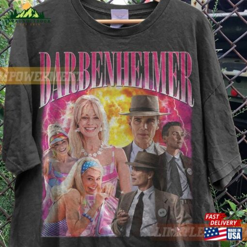 Vintage Barbenheimer Shirt Barbie The Destroyer Of Word Movie Oppenheimer Hoodie Sweatshirt