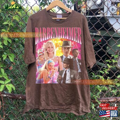 Vintage Barbenheimer Shirt Barbie The Destroyer Of Word Movie Oppenheimer Hoodie Sweatshirt