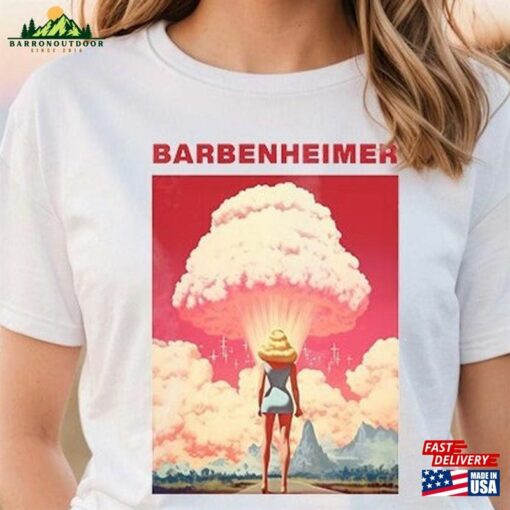 Vintage Barbenheimer Shirt Barbie The Destroyer Of Word Movie Oppenheimer Hoodie Sweatshirt