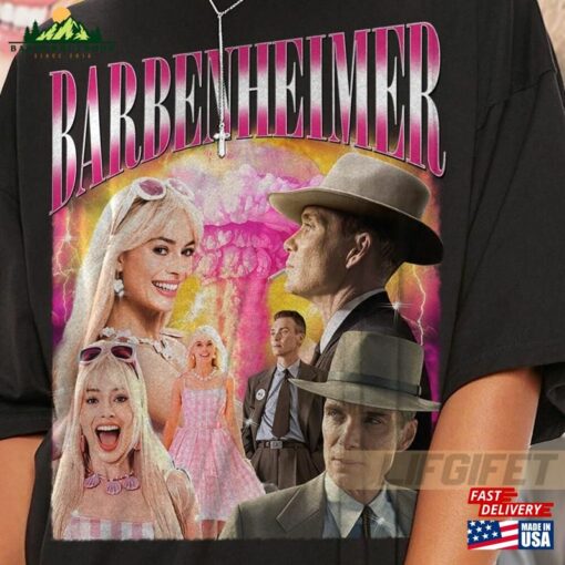 Vintage Barbenheimer Shirt Barbie The Destroyer Of Word Movie Oppenheimer Hoodie Unisex