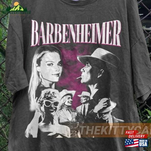 Vintage Barbenheimer Shirt Barbie The Destroyer Of Word Movie Oppenheimer T-Shirt Hoodie