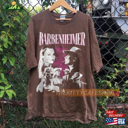 Vintage Barbenheimer Shirt Barbie The Destroyer Of Word Movie Oppenheimer T-Shirt Hoodie