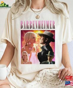 Vintage Barbenheimer Shirt Barbie Vs Oppenheimer Cillian Murphy Margot Robbie Unisex Sweatshirt 4