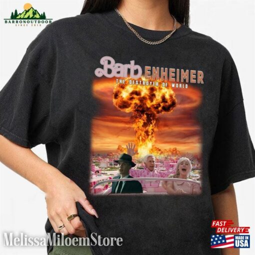 Vintage Barbenheimer Shirt Barbie X Oppenheimer T-Shirt Classic